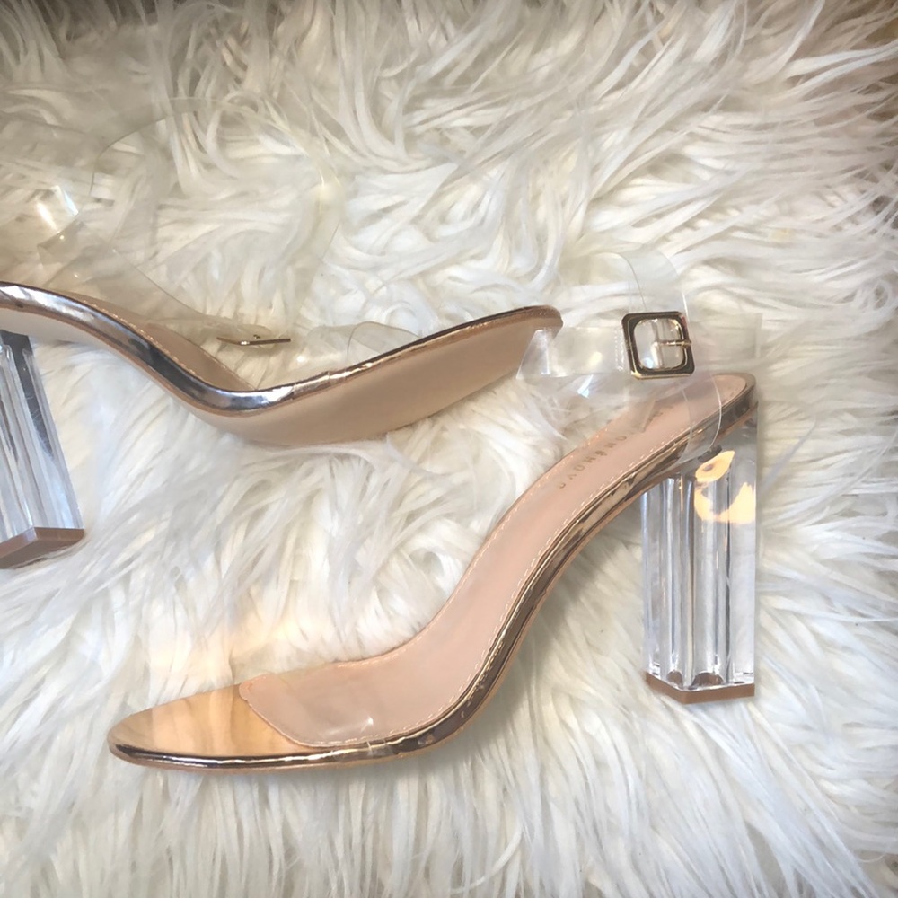 Clear heels
